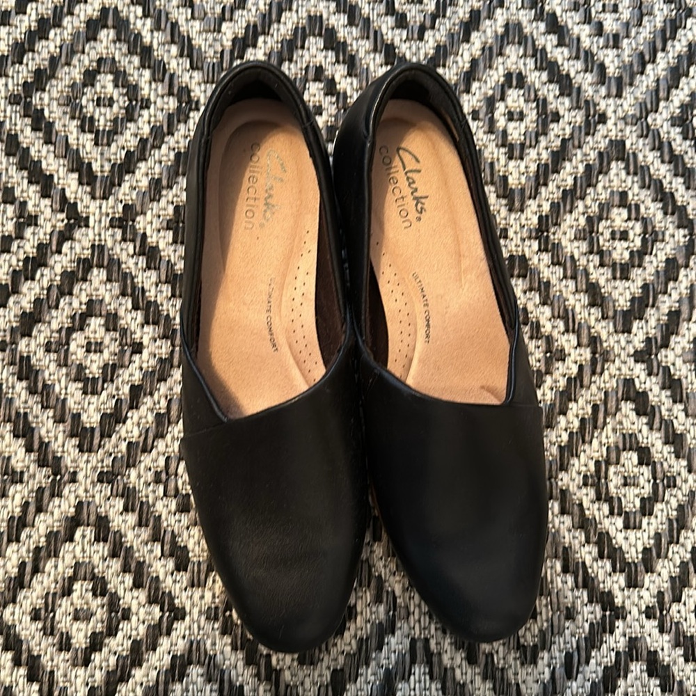 NWOT Clarks Juliet Palm Slip-On Black Leather Shoes 🖤 - Picture 4 of 4